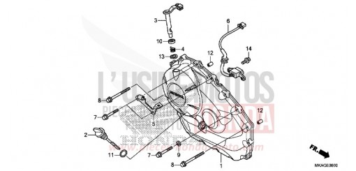 PANNEAU CARTER-MOTEUR D. (NC750S/SA) NC750SAH de 2017